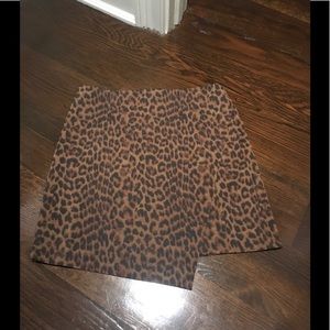 Ann Taylor Brown/Black leopard print skirt size 8